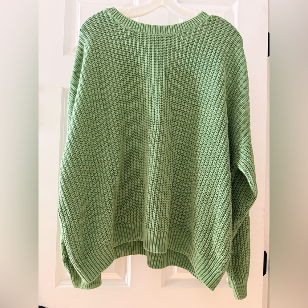 Sonoma Green Crewneck Knit Sweater